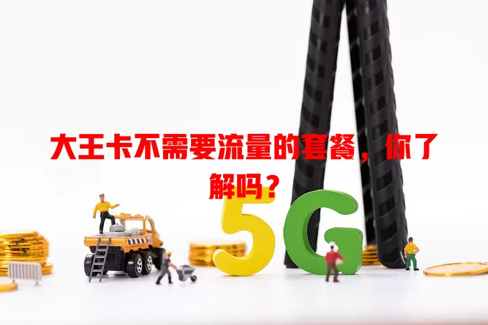 大王卡不需要流量的套餐,你了解吗?