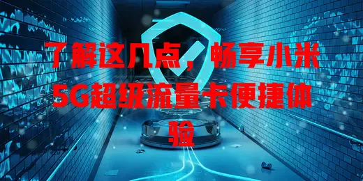 了解这几点,畅享小米5G超级流量卡便捷体验