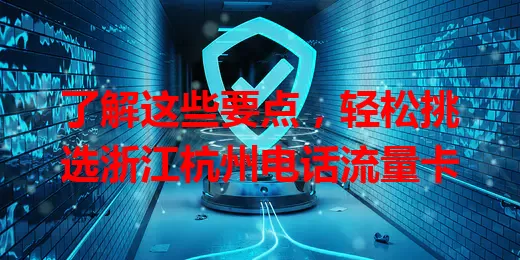 了解这些要点,轻松挑选浙江杭州电话流量卡