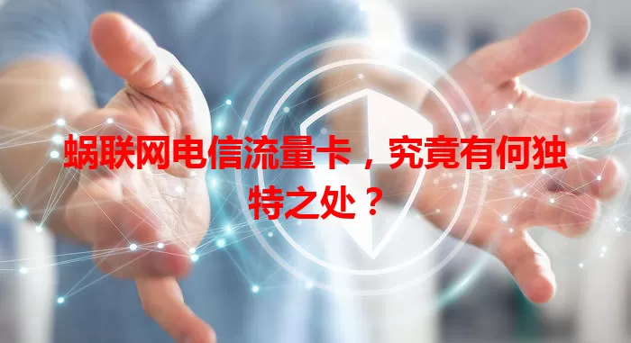 蜗联网电信流量卡,究竟有何独特之处?