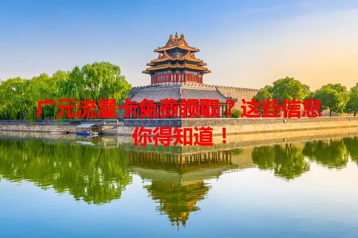 广元流量卡免费领取?这些信息你得知道!