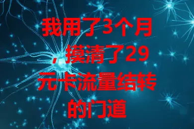 我用了3个月,摸清了29元卡流量结转的门道