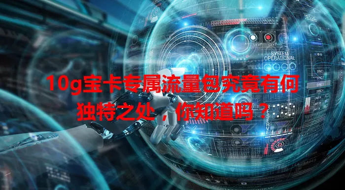 10g宝卡专属流量包究竟有何独特之处,你知道吗?