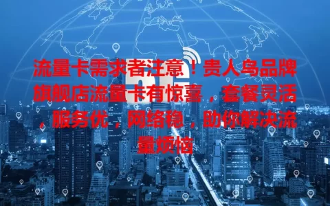 流量卡需求者注意！贵人鸟品牌旗舰店流量卡有惊喜，套餐灵活，服务优，网络稳，助你解决流量烦恼