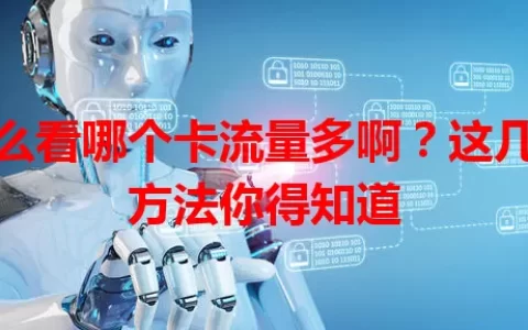 怎么看哪个卡流量多啊？这几个方法你得知道