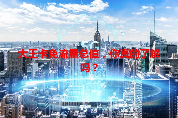 大王卡免流量总值,你真的了解吗?