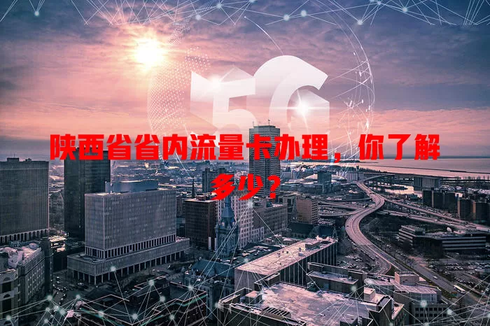 陕西省省内流量卡办理,你了解多少?