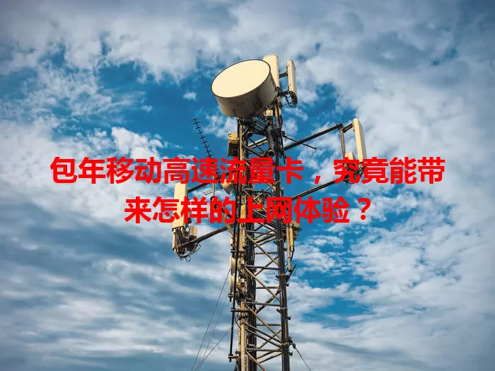 包年移动高速流量卡,究竟能带来怎样的上网体验?
