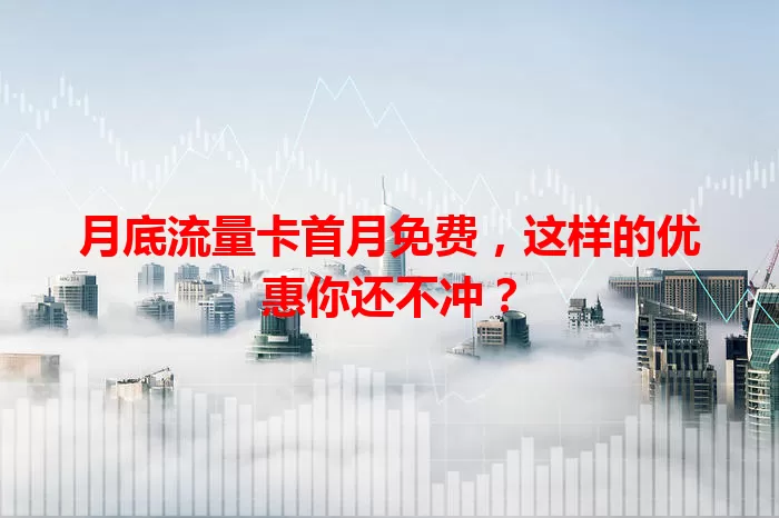 月底流量卡首月免费,这样的优惠你还不冲?