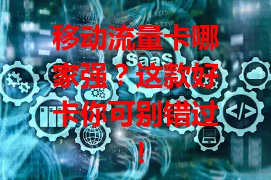 移动流量卡哪家强?这款好卡你可别错过!