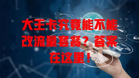 大王卡究竟能不能改流量套餐?答案在这里!