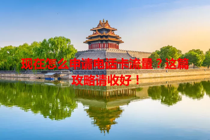 现在怎么申请电话卡流量?这篇攻略请收好!