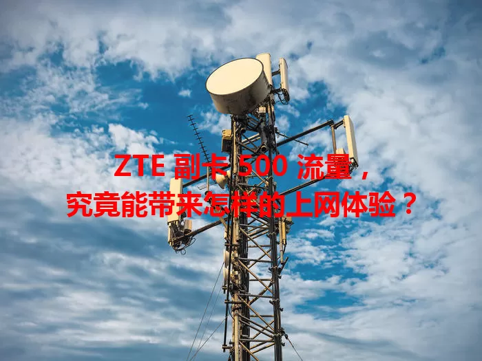 ZTE 副卡 500 流量,究竟能带来怎样的上网体验?