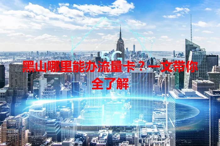 黑山哪里能办流量卡?一文带你全了解