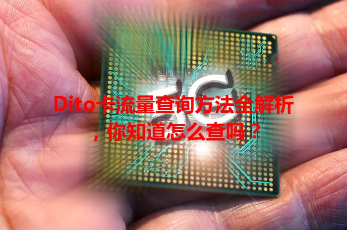 Dito卡流量查询方法全解析,你知道怎么查吗?