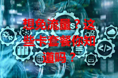 想免流量?这些卡套餐你知道吗?