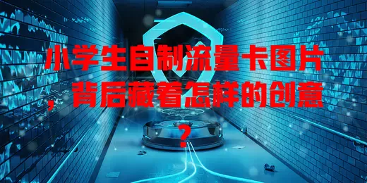 小学生自制流量卡图片,背后藏着怎样的创意?