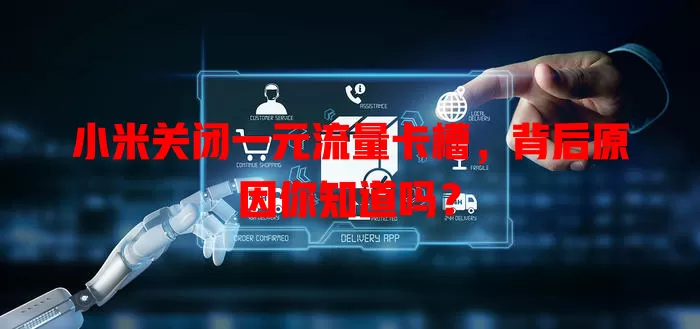 小米关闭一元流量卡槽,背后原因你知道吗?