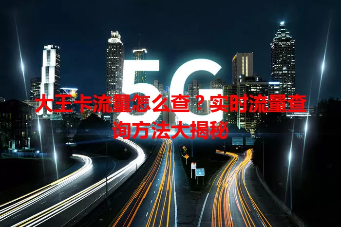 大王卡流量怎么查?实时流量查询方法大揭秘