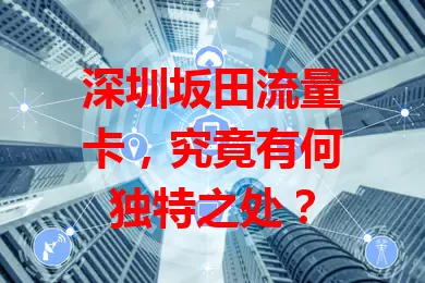 深圳坂田流量卡,究竟有何独特之处?