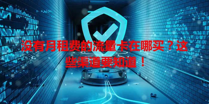 没有月租费的流量卡在哪买?这些渠道要知道!
