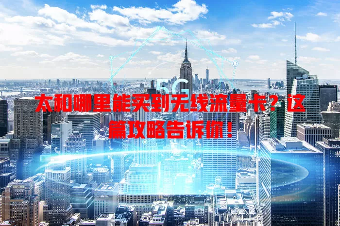 太和哪里能买到无线流量卡?这篇攻略告诉你!