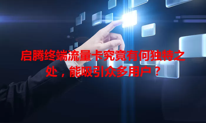 启腾终端流量卡究竟有何独特之处,能吸引众多用户?