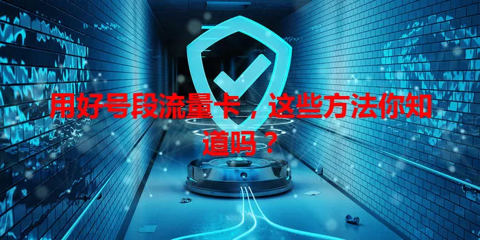 用好号段流量卡,这些方法你知道吗?