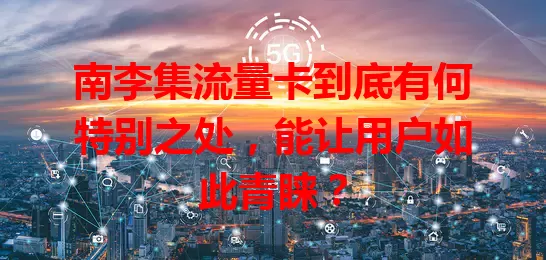 南李集流量卡到底有何特别之处,能让用户如此青睐?