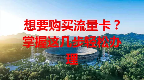 想要购买流量卡?掌握这几步轻松办理