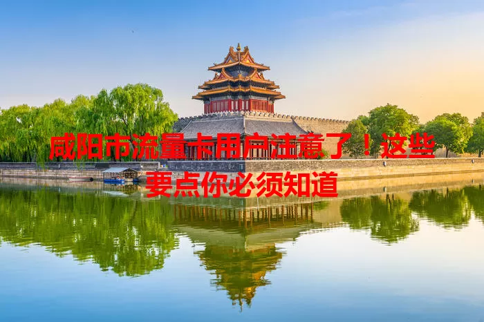 咸阳市流量卡用户注意了!这些要点你必须知道