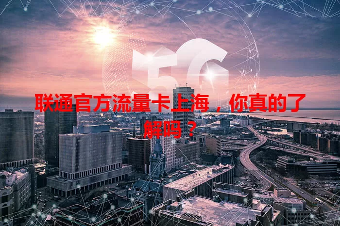 联通官方流量卡上海,你真的了解吗?