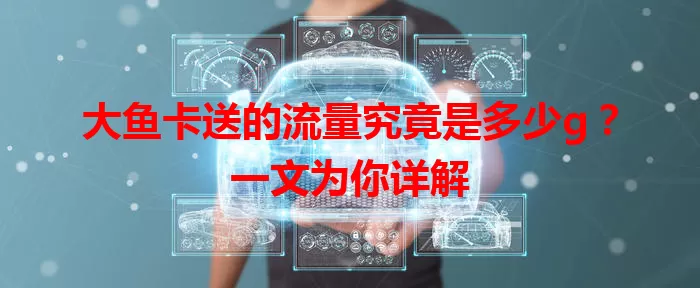 大鱼卡送的流量究竟是多少g?一文为你详解