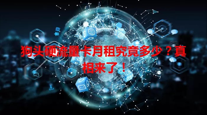 狗头硬流量卡月租究竟多少?真相来了!