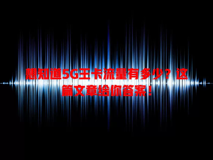 想知道5G王卡流量有多少?这篇文章给你答案!