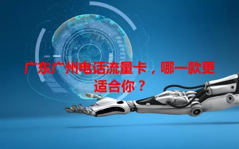 广东广州电话流量卡，哪一款更适合你？