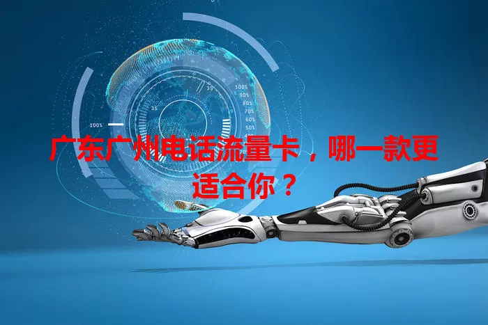 广东广州电话流量卡,哪一款更适合你?