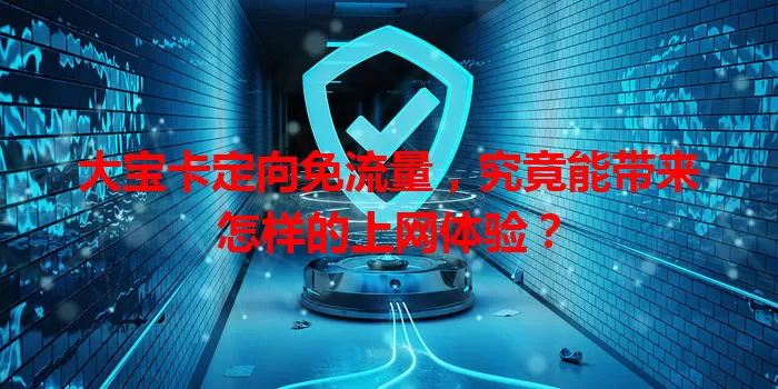 大宝卡定向免流量,究竟能带来怎样的上网体验?