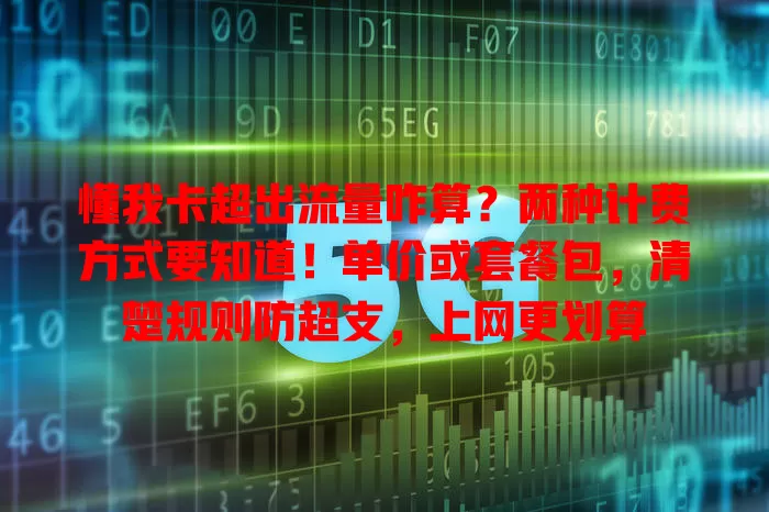 懂我卡超出流量咋算?两种计费方式要知道!单价或套餐包,清楚规则防超支,上网更划算