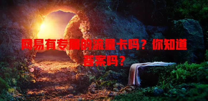 网易有专属的流量卡吗?你知道答案吗?