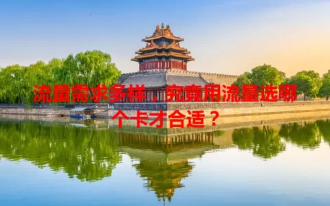 流量需求多样，究竟用流量选哪个卡才合适？