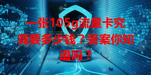 一张105g流量卡究竟要多少钱?答案你知道吗?