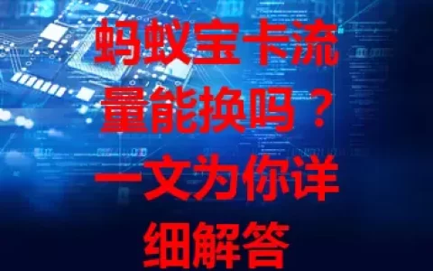蚂蚁宝卡流量能换吗？一文为你详细解答