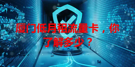 厦门低月租流量卡,你了解多少?