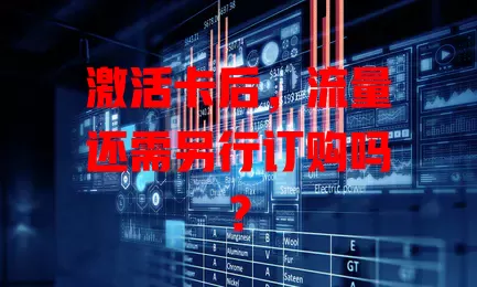 激活卡后,流量还需另行订购吗?