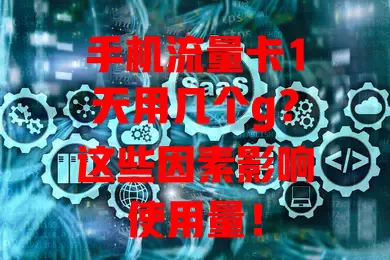 手机流量卡1天用几个g?这些因素影响使用量!