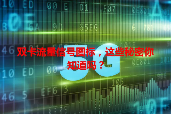 双卡流量信号图标,这些秘密你知道吗?