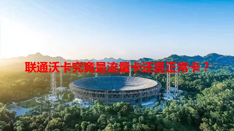 联通沃卡究竟是流量卡还是正常卡?