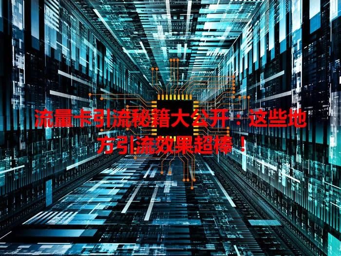 流量卡引流秘籍大公开:这些地方引流效果超棒!