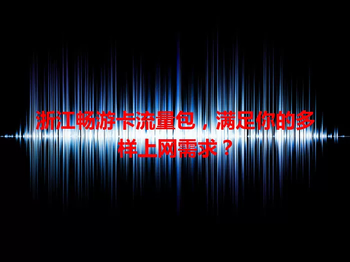 浙江畅游卡流量包,满足你的多样上网需求?